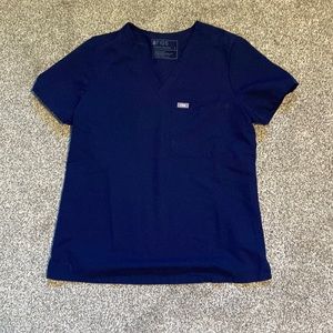 Navy Figs One Pocket Scrub Top